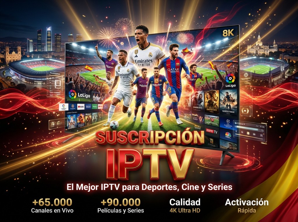 Suscripción IPTV — el mejor IPTV para deportes, cine y series en España
